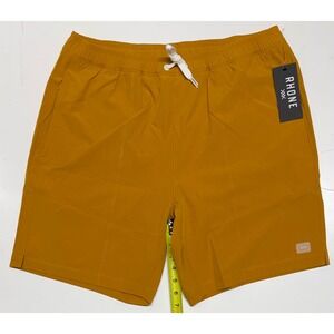 Rhone R&R Trunk 7.5" Shorts Mens Large Harvest Brown 101866-200-L NWT
